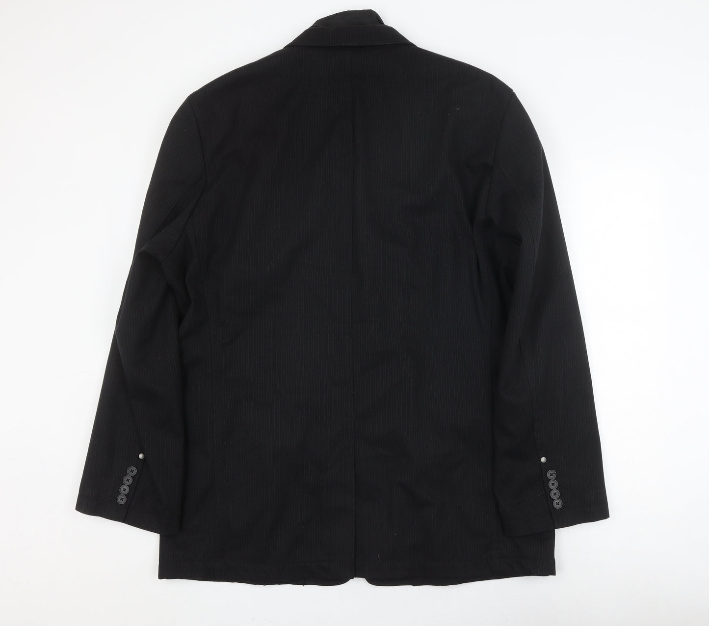 s.Oliver Men's Black Blazer 48R Single-Breasted