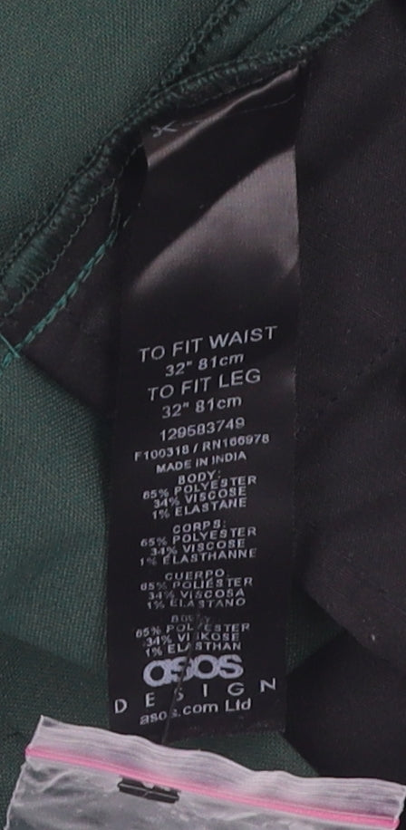 ASOS Men's Green Dress Pants, Size 32, Formal Wear