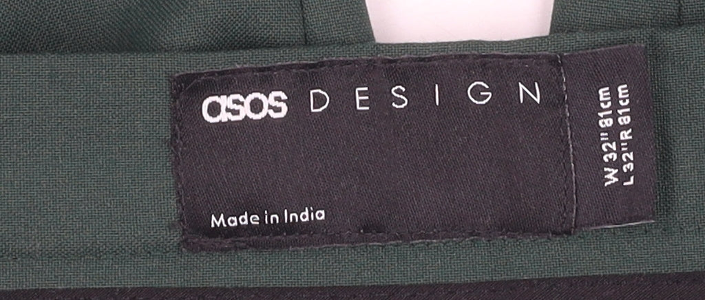 ASOS Men's Green Dress Pants, Size 32, Formal Wear
