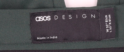 ASOS Men's Green Dress Pants, Size 32, Formal Wear