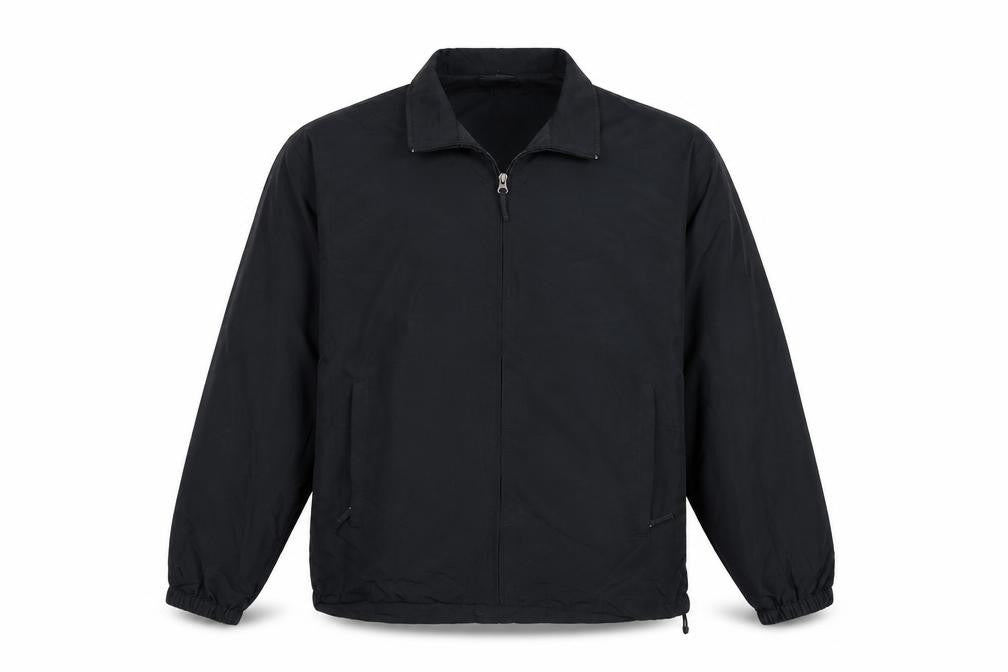 Mens UK Size M Lands' End Black Windbreaker Coat