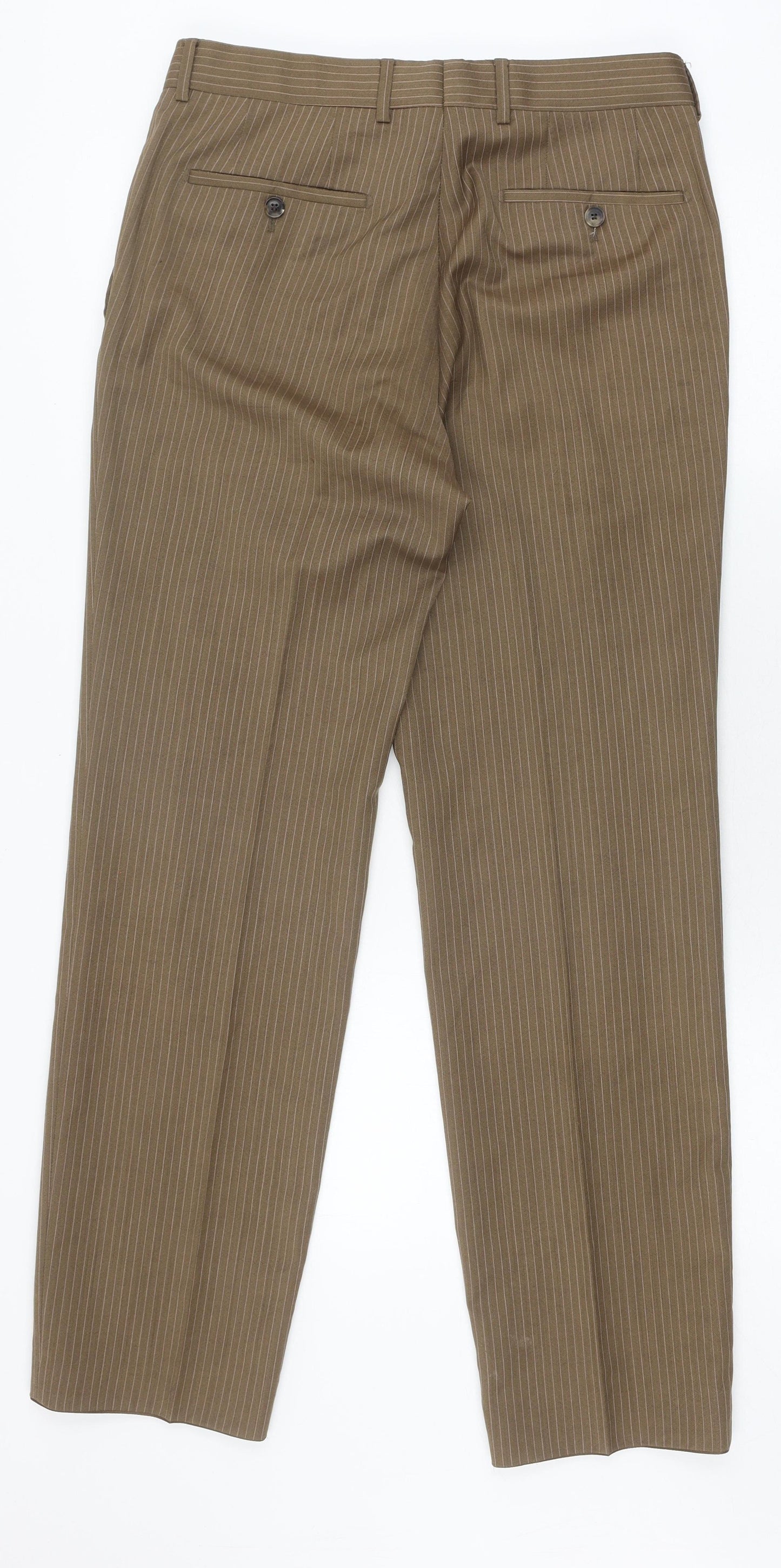 Hugo Boss Men's Brown Striped Dress Pants Size 32