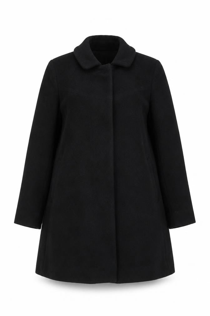 Eastex Women's Black Wool Overcoat Size 10