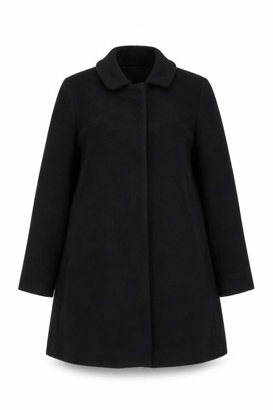 Eastex Women's Black Wool Overcoat Size 10