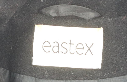 Eastex Women's Black Wool Overcoat Size 10