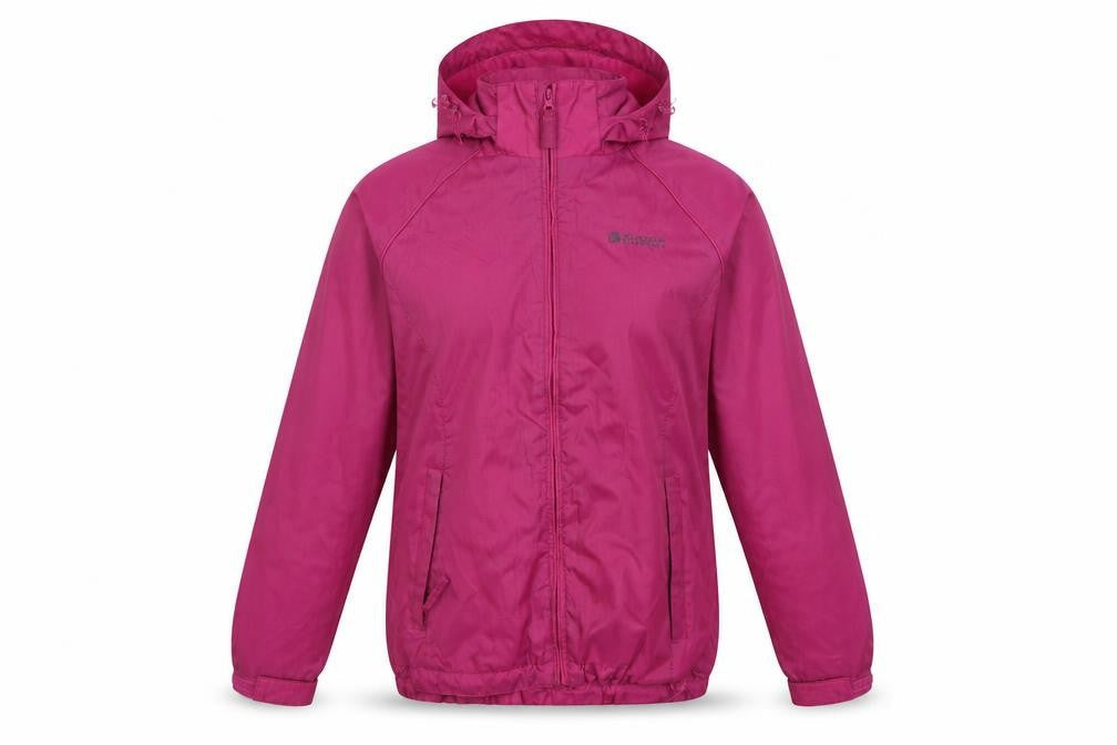 Womens UK Size 10 Outdoor Essentials Pink Windbreaker Coat