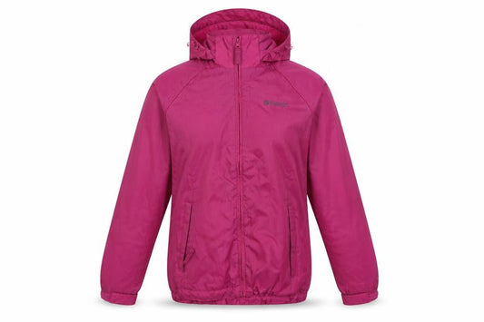 Womens UK Size 10 Outdoor Essentials Pink Windbreaker Coat