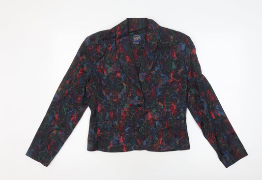 Monsoon Women's Multicoloured Floral Suit Jacket Size 12