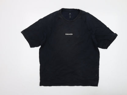 Mens UK Size S Converse Black  T-Shirt