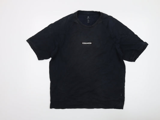 Mens UK Size S Converse Black  T-Shirt