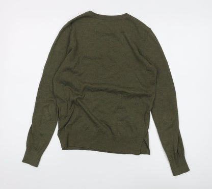 Womens UK Size 8 Warehouse Green Pullover Jumper
