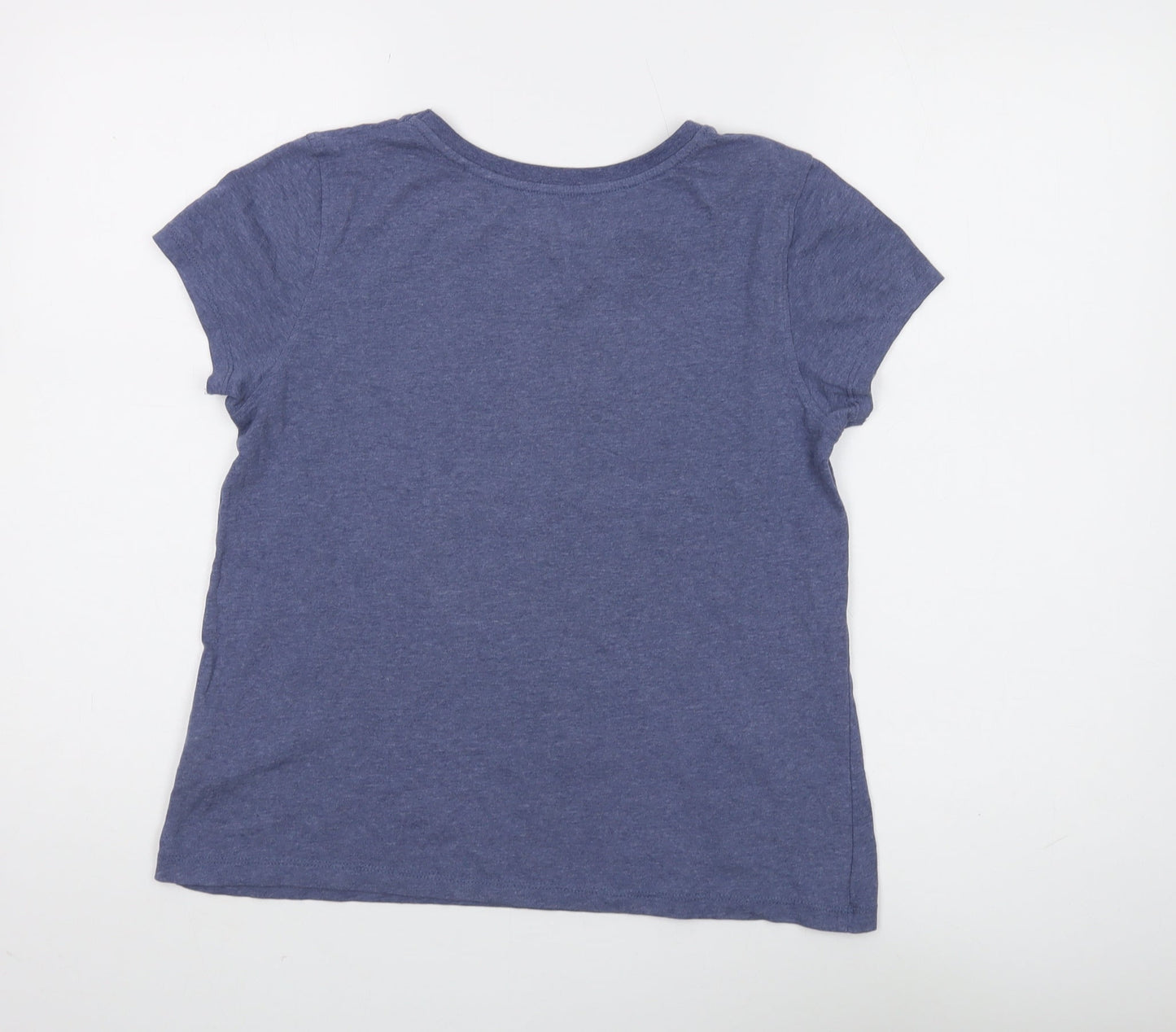 Womens UK Size 12 Harry Potter Blue Basic T-Shirt