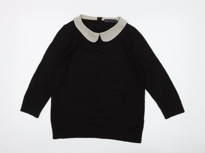 Womens UK Size 12 Marks and Spencer Black Pullover Jumper