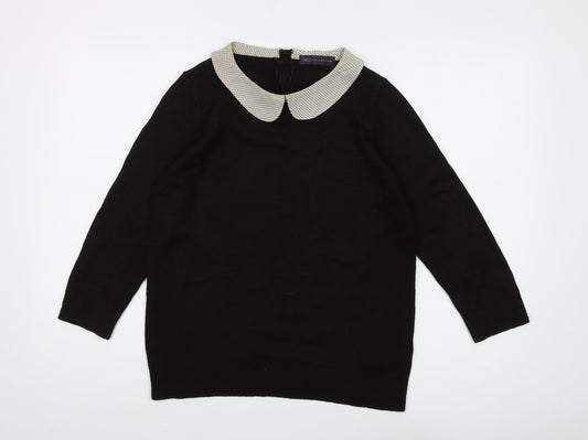 Womens UK Size 12 Marks and Spencer Black Pullover Jumper