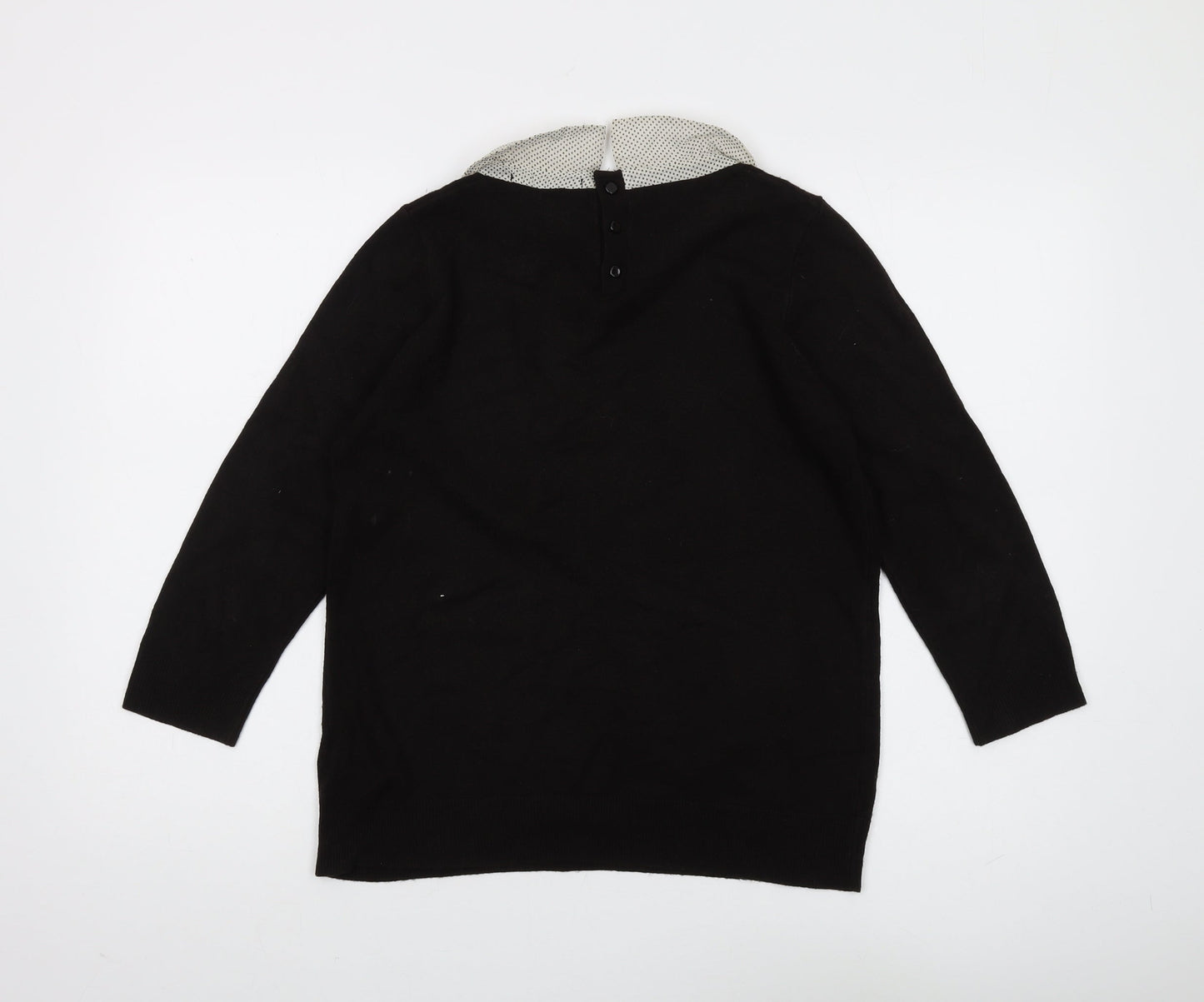 Womens UK Size 12 Marks and Spencer Black Pullover Jumper