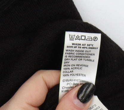 Womens UK Size 12 Marks and Spencer Black Pullover Jumper
