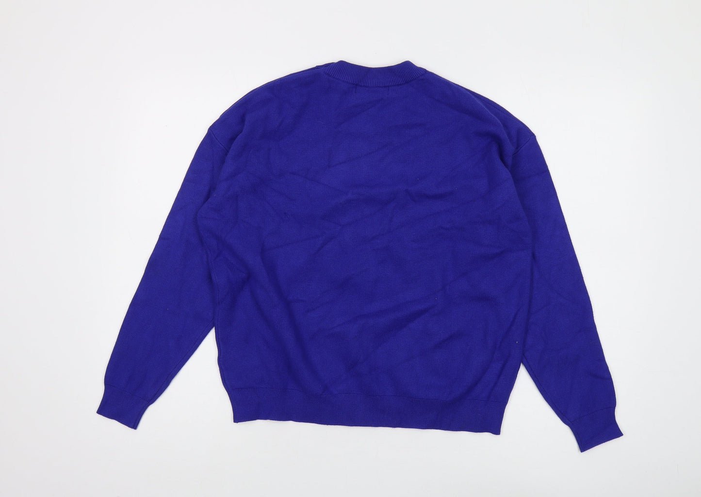 Womens UK Size M Marks and Spencer Blue Pullover Jumper