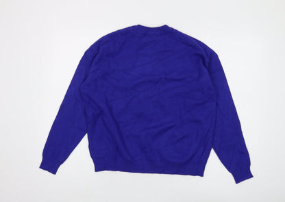 Womens UK Size M Marks and Spencer Blue Pullover Jumper