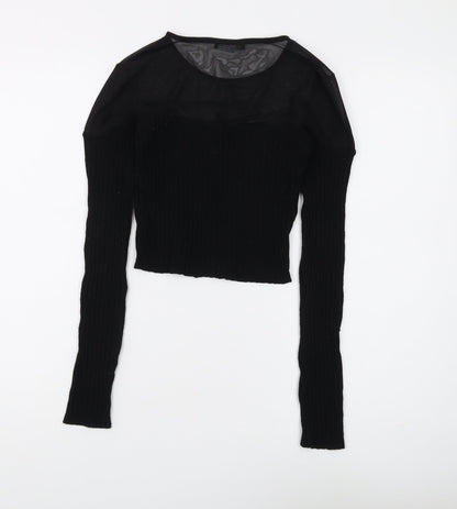 Womens UK Size 6 Zara Black Pullover Jumper