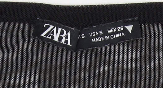 Womens UK Size 6 Zara Black Pullover Jumper