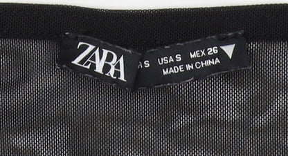 Womens UK Size 6 Zara Black Pullover Jumper