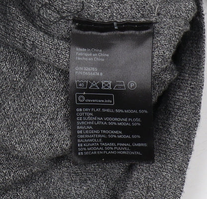 H&M Grey Men's XL High Neck Pullover Jumper