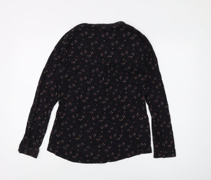 Womens UK Size 10 Marks and Spencer Black  Blouse
