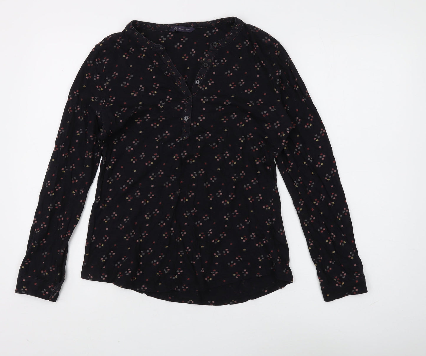 Womens UK Size 10 Marks and Spencer Black  Blouse