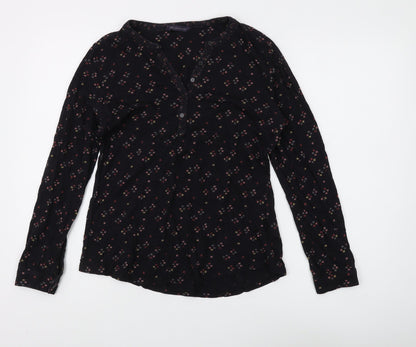 Womens UK Size 10 Marks and Spencer Black  Blouse