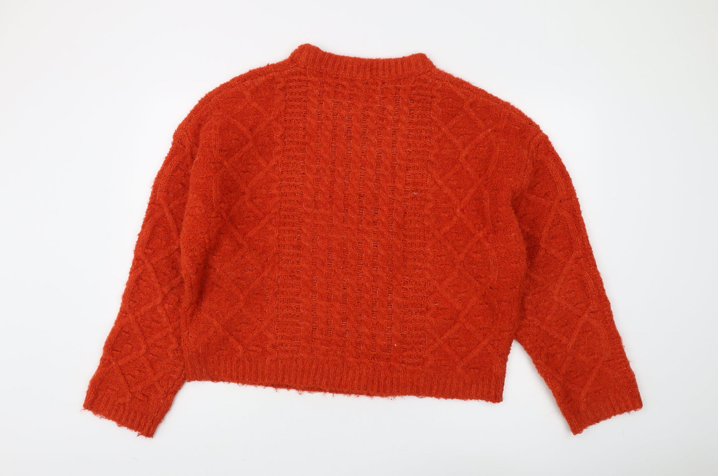 Womens UK Size M Topshop Red Pullover Jumper