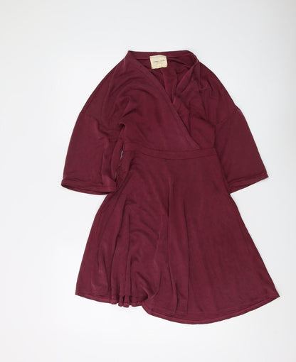 Silence + Noise Women's Red Wrap Dress