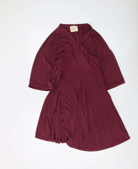 Silence + Noise Women's Red Wrap Dress