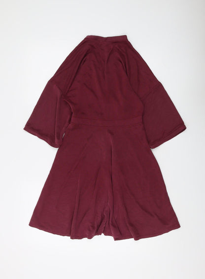 Silence + Noise Women's Red Wrap Dress