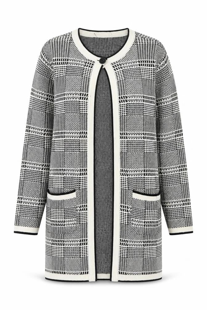 Womens UK Size M Viyella Grey Cardigan Jumper