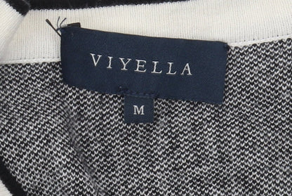 Womens UK Size M Viyella Grey Cardigan Jumper