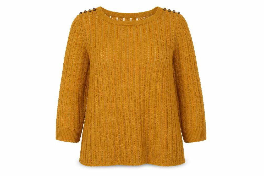Womens UK Size 10 NEXT Yellow Pullover Jumper