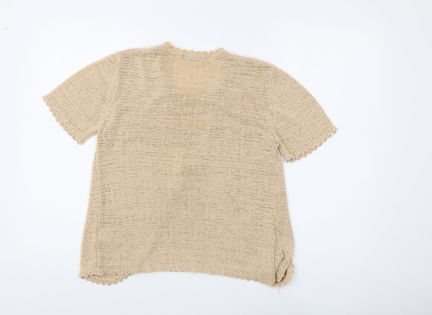 Womens UK Size S BM Beige Cardigan Jumper