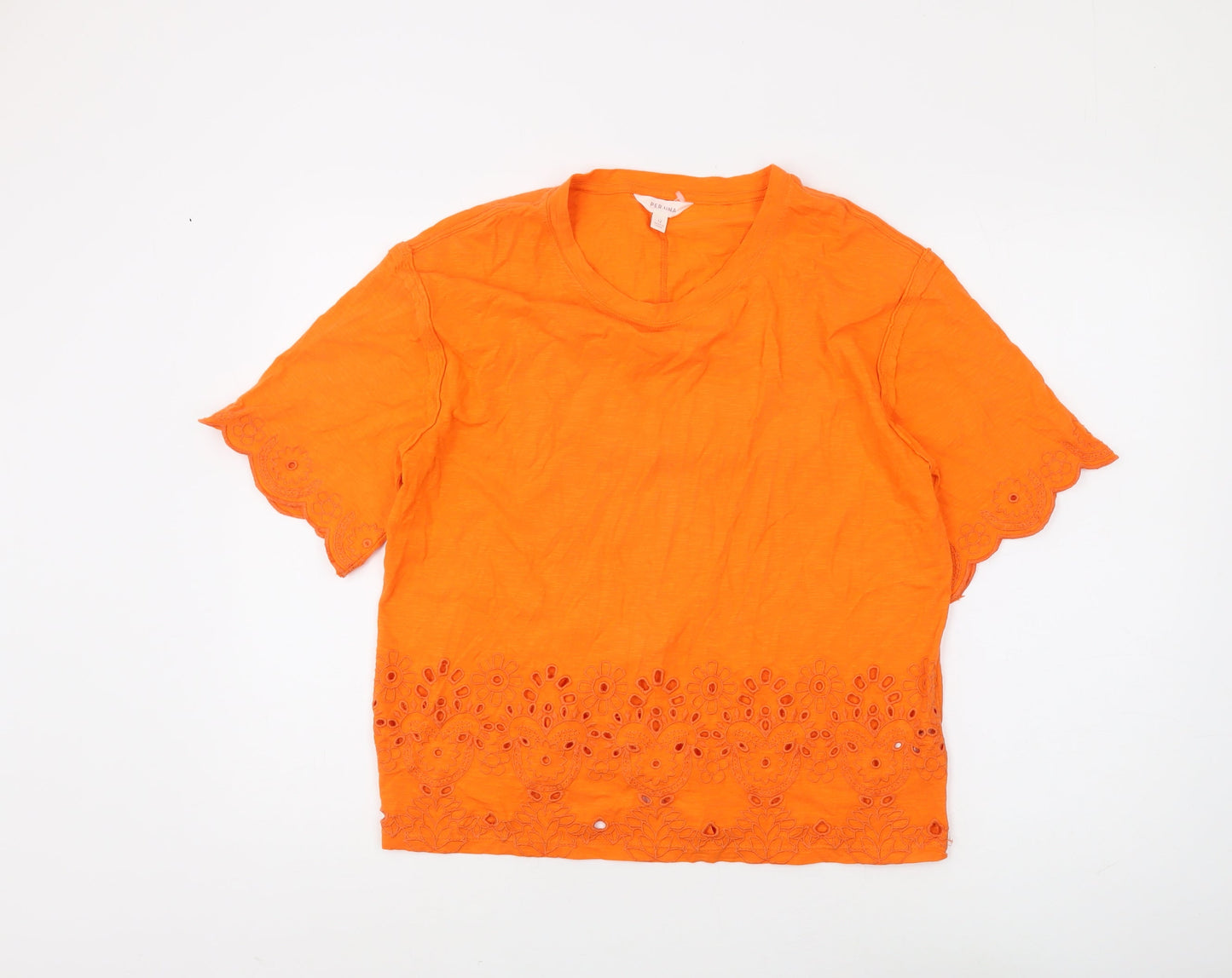 Womens UK Size 12 Marks and Spencer Orange  T-Shirt