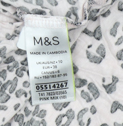 Womens UK Size 10 Marks and Spencer Multicoloured  Blouse