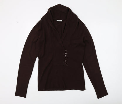 Womens UK Size 10 Wallis Brown Pullover Jumper