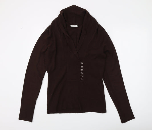 Womens UK Size 10 Wallis Brown Pullover Jumper