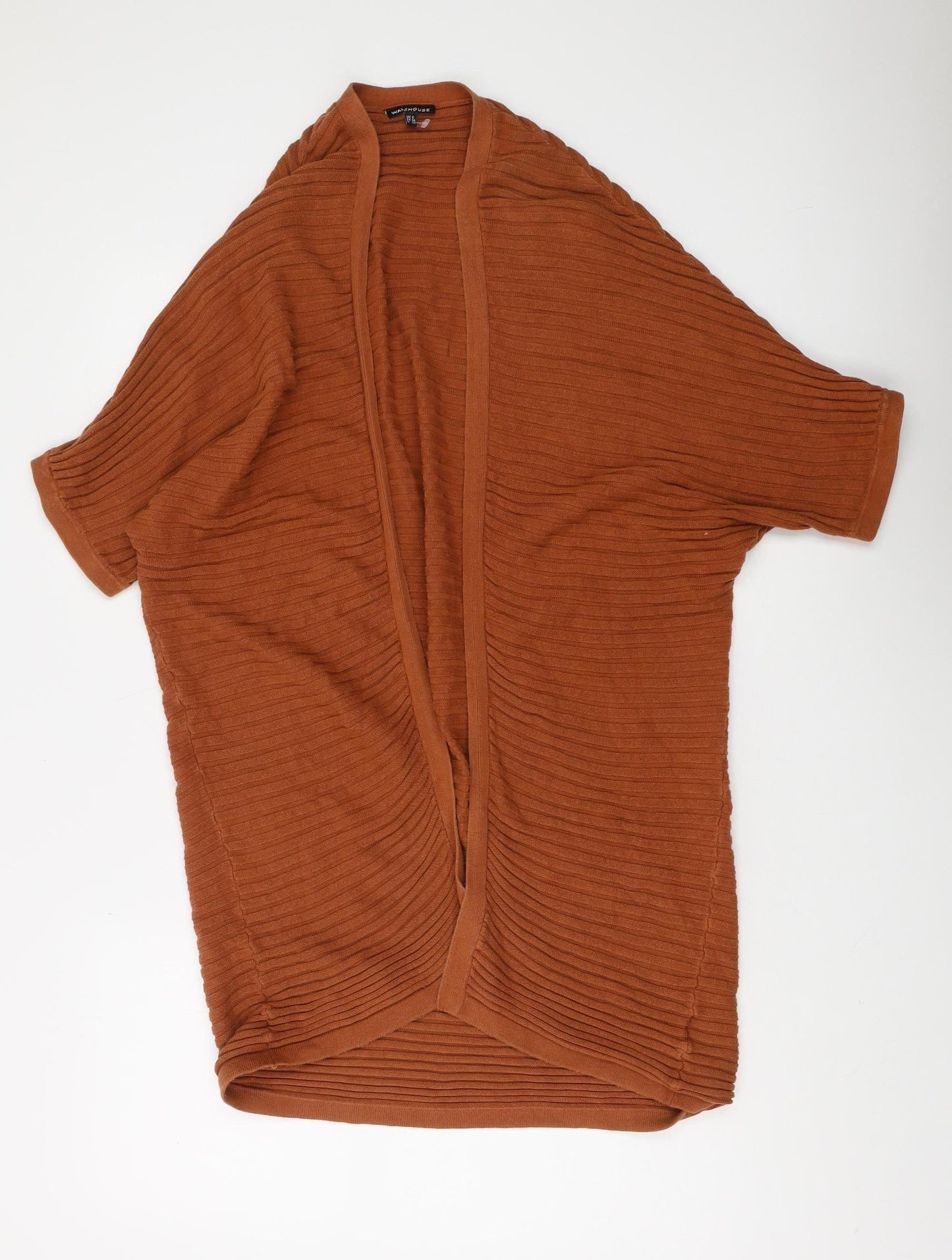 Womens UK Size 6 Warehouse Brown Cardigan Jumper