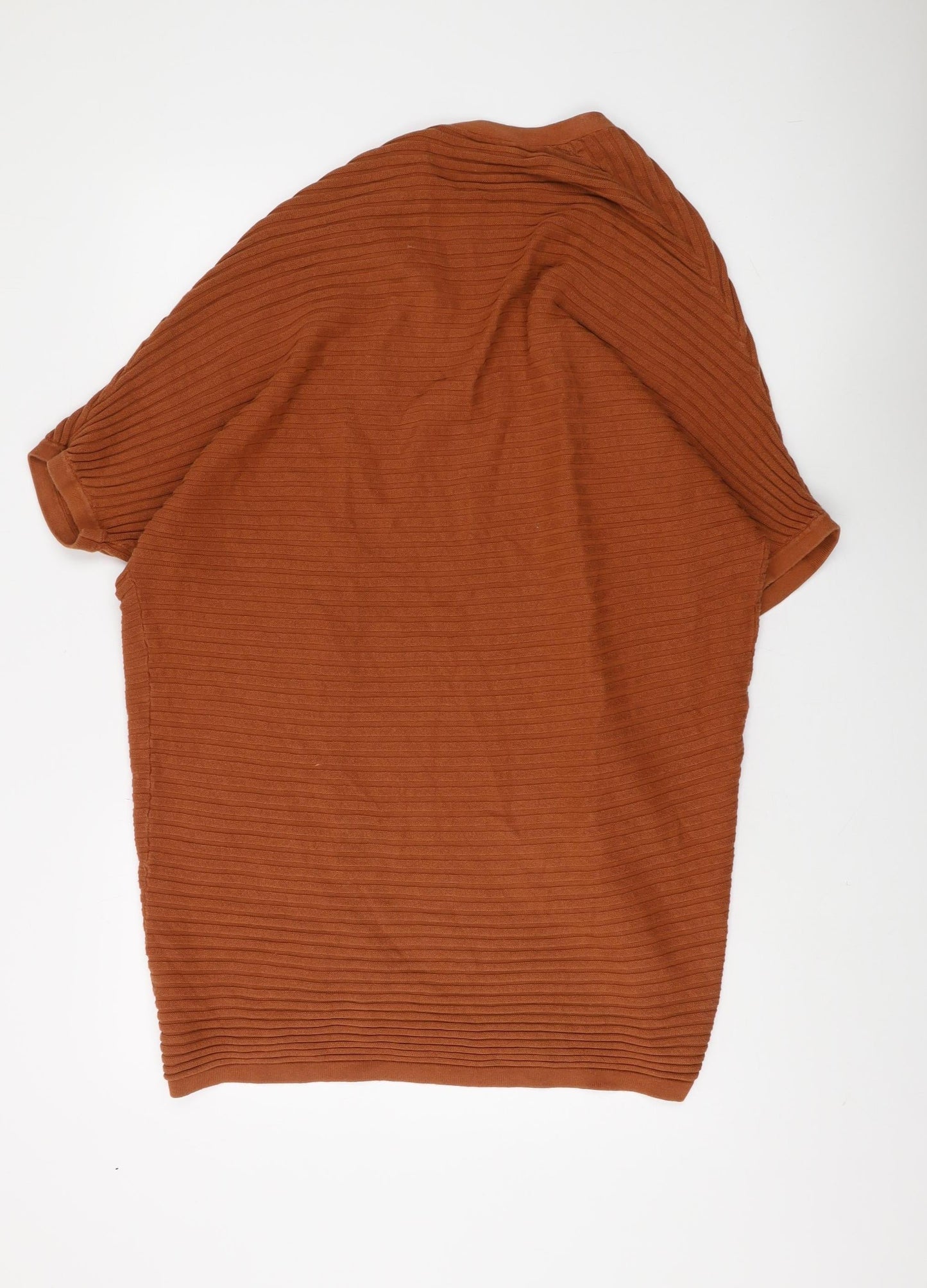 Womens UK Size 6 Warehouse Brown Cardigan Jumper