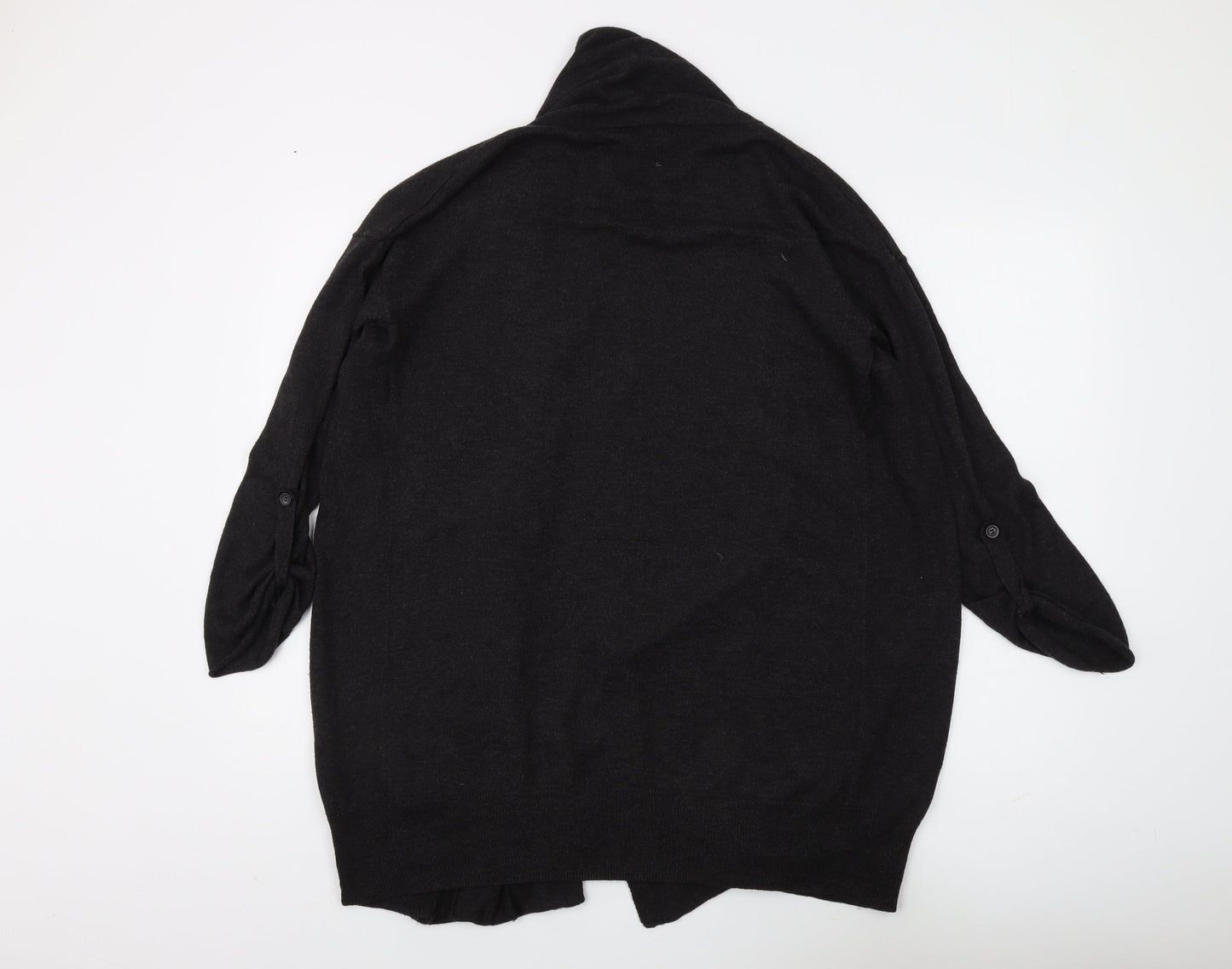 Womens UK Size 8 Topshop Black Cardigan Jumper