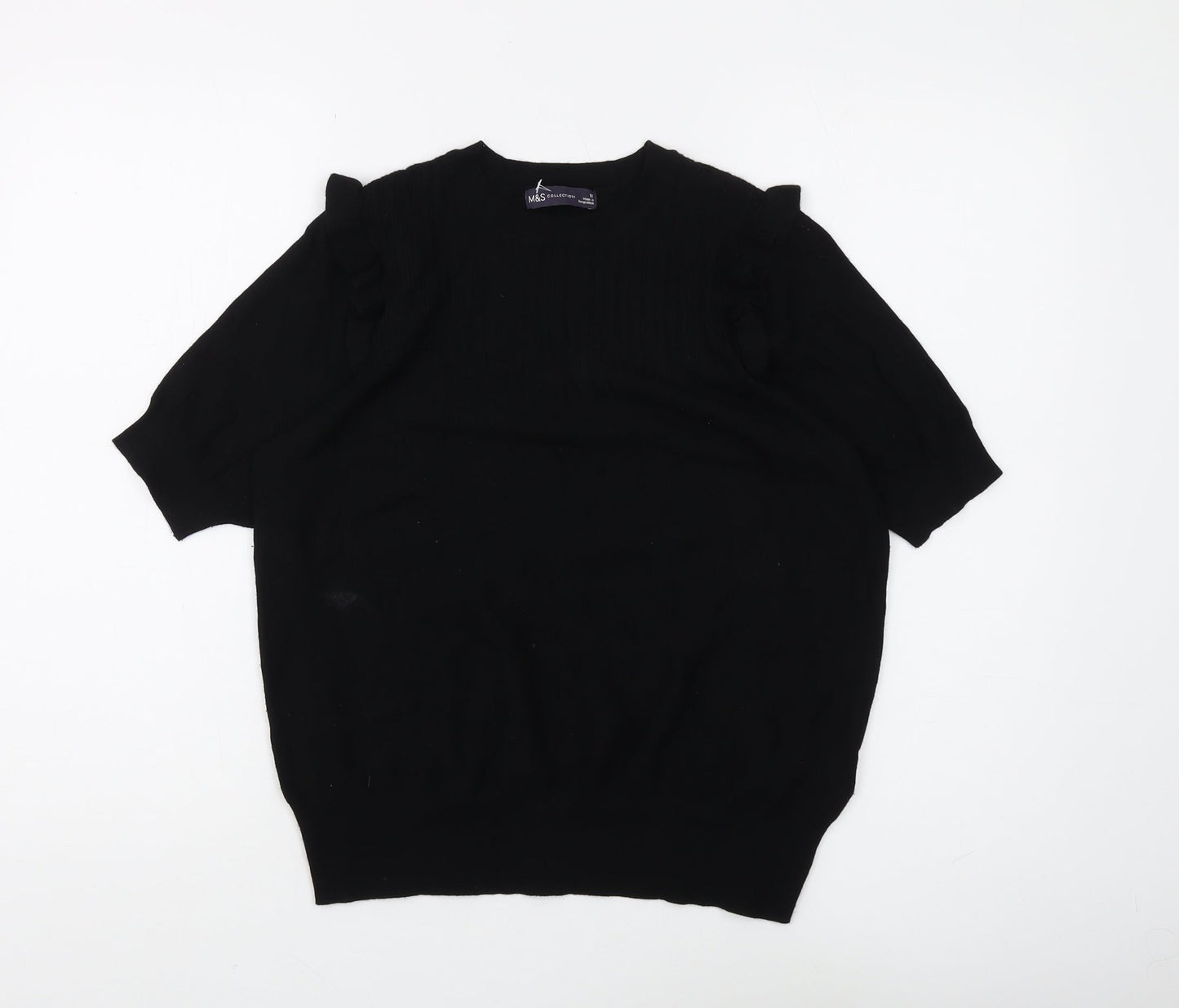 Womens UK Size 12 Marks and Spencer Black  Jumper