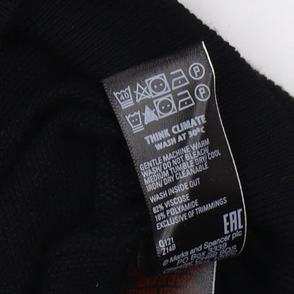 Womens UK Size 12 Marks and Spencer Black  Jumper