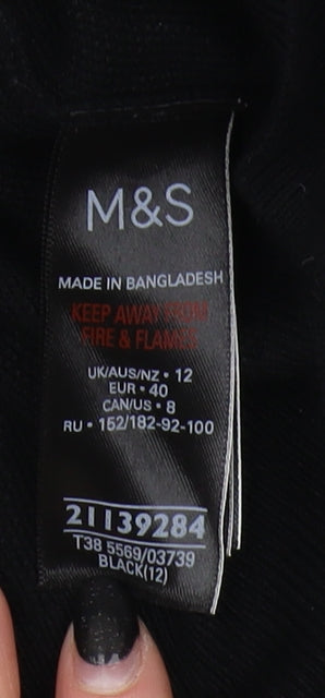 Womens UK Size 12 Marks and Spencer Black  Jumper