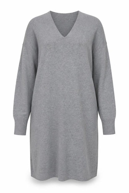 H&M Women's Grey Shift Midi Dress, Size S