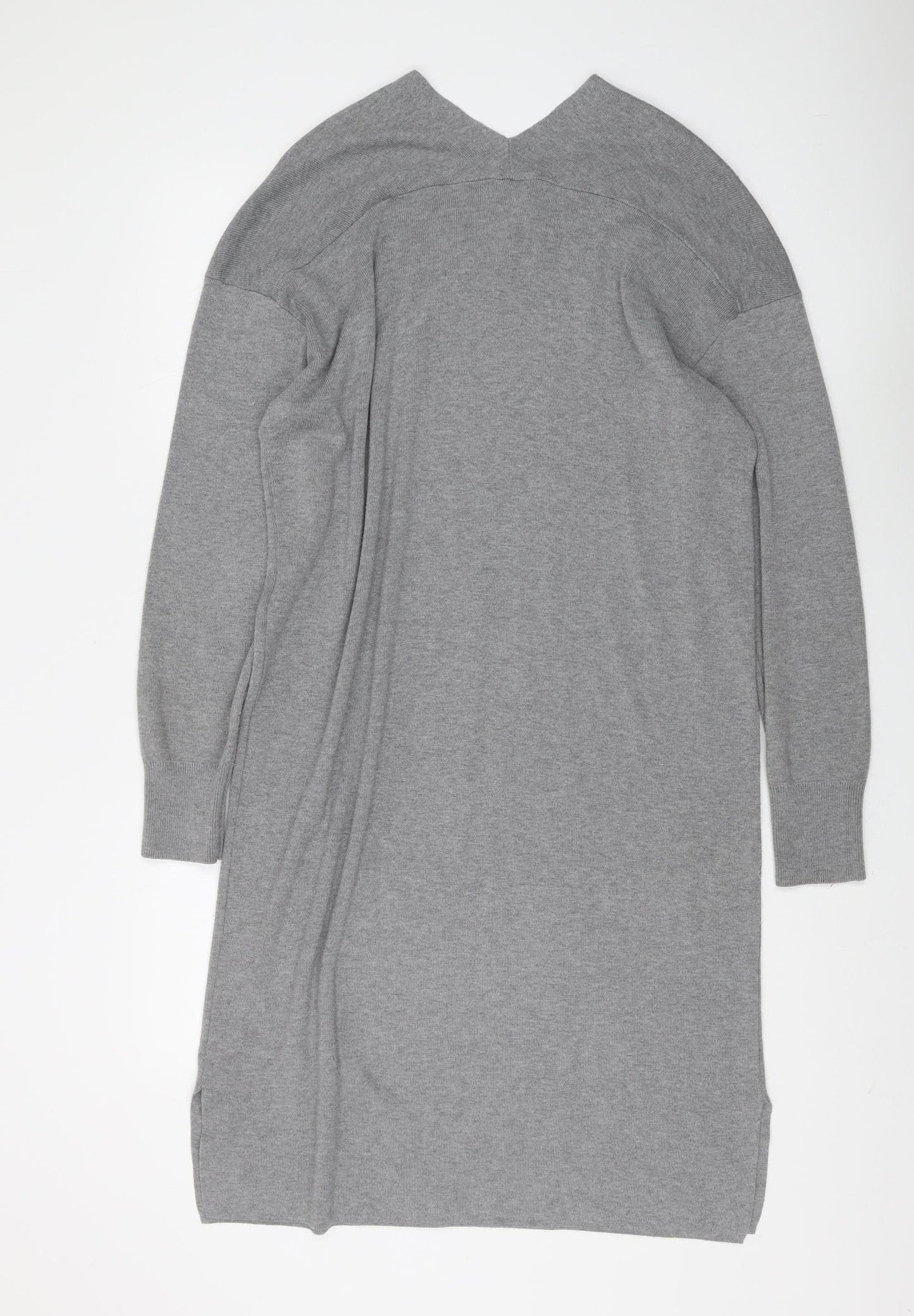 H&M Women's Grey Shift Midi Dress, Size S