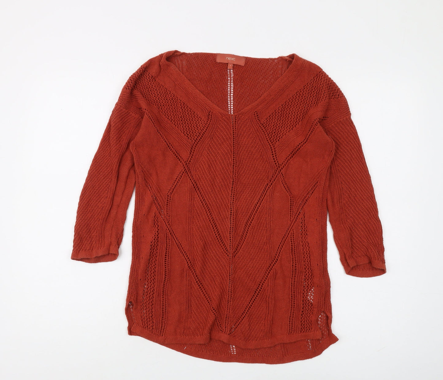 Womens UK Size 8 NEXT Red Pullover Jumper